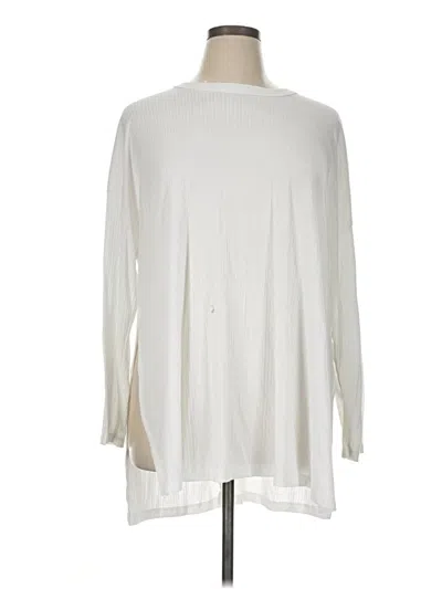 Pre-owned Asos Design Long Sleeve T-shirt In White
