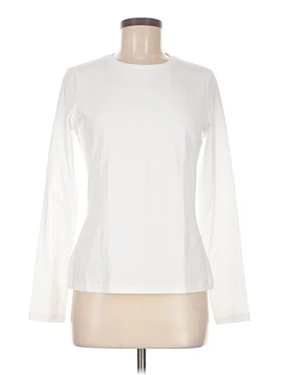 Pre-owned Asos Design Long Sleeve T-shirt In White