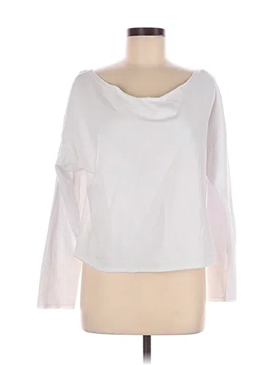 Pre-owned Asos Design Long Sleeve T-shirt In White