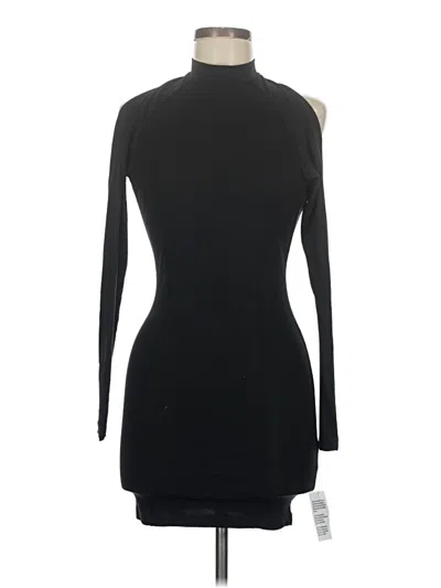 Pre-owned Asos Design Long Sleeve Turtleneck In Black
