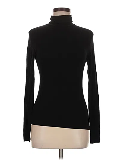 Pre-owned Asos Design Long Sleeve Turtleneck In Black