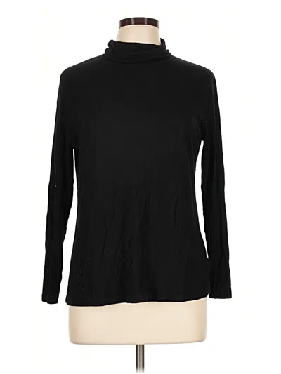 Pre-owned Asos Design Long Sleeve Turtleneck In Black