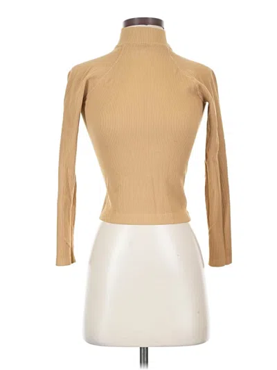 Pre-owned Asos Design Long Sleeve Turtleneck In Tan