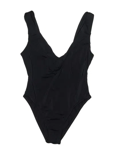 Pre-owned Asos Design One Piece Swimsuit In Black