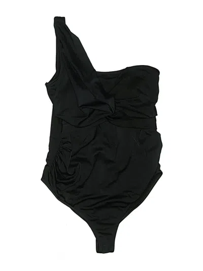 Pre-owned Asos Design One Piece Swimsuit In Black