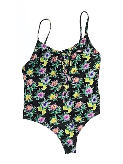 Pre-owned Asos Design One Piece Swimsuit In Black