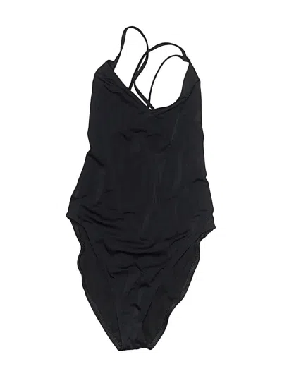 Pre-owned Asos Design One Piece Swimsuit In Black