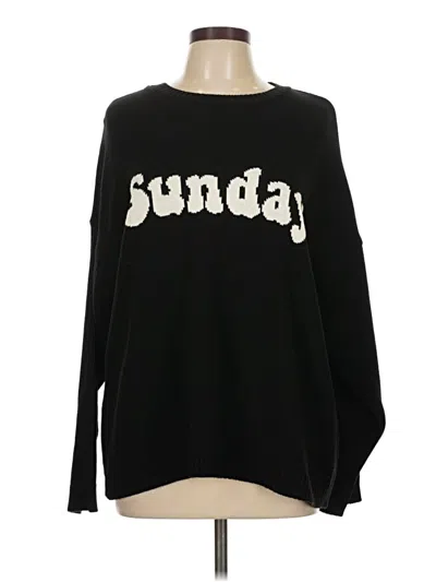 Pre-owned Asos Design Pullover Sweater In Black