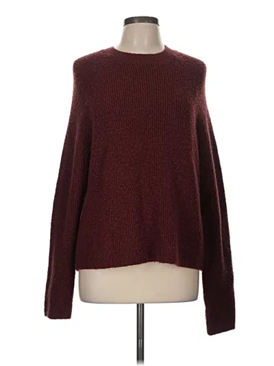 Pre-owned Asos Design Pullover Sweater In Burgundy