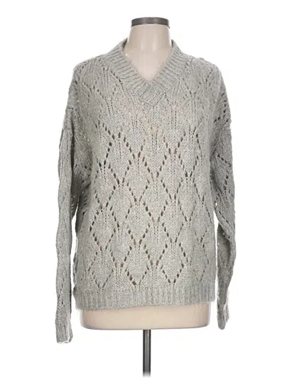 Pre-owned Asos Design Pullover Sweater In Gray