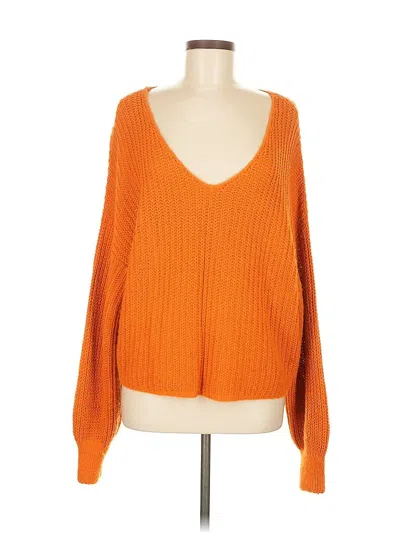 Pre-owned Asos Design Pullover Sweater In Orange