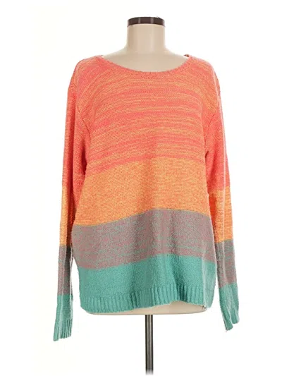 Pre-owned Asos Design Pullover Sweater In Orange