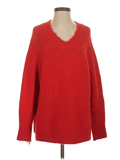 Pre-owned Asos Design Pullover Sweater In Red