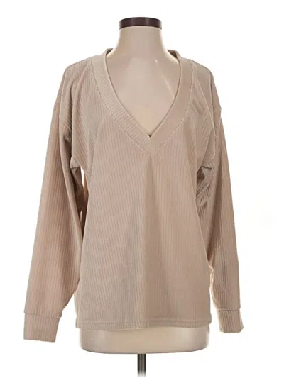 Pre-owned Asos Design Pullover Sweater In Tan