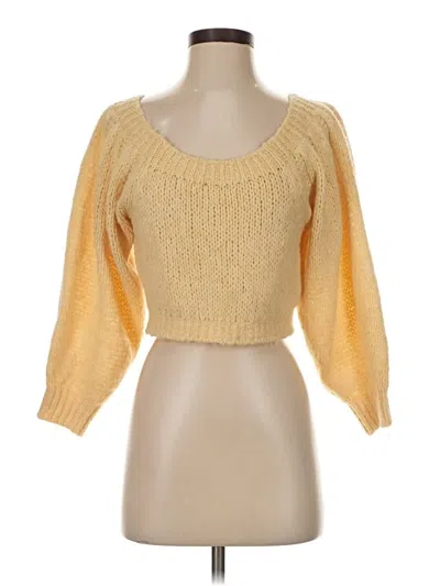 Pre-owned Asos Design Pullover Sweater In Yellow