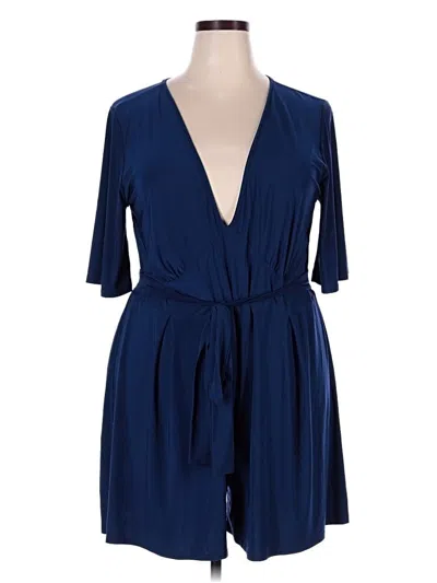 Pre-owned Asos Design Romper In Blue