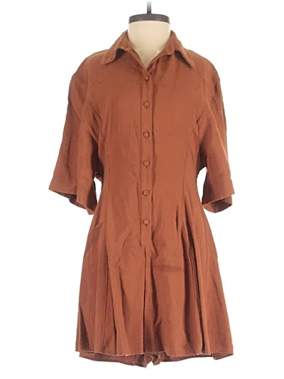 Pre-owned Asos Design Romper In Brown