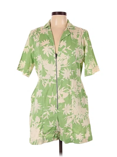 Pre-owned Asos Design Romper In Green
