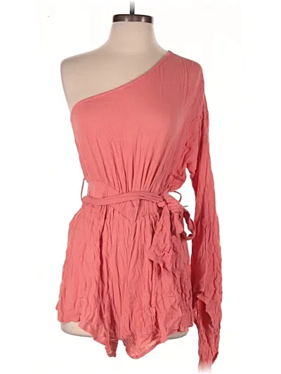 Pre-owned Asos Design Romper In Pink