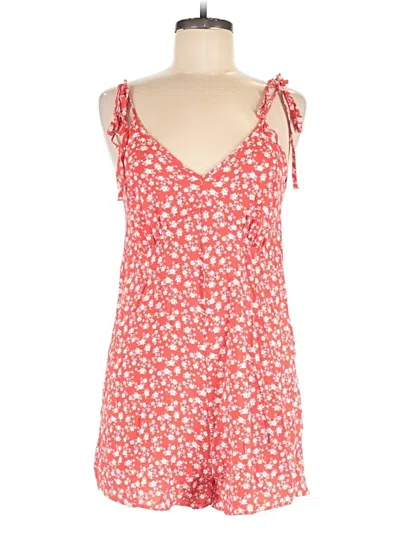 Pre-owned Asos Design Romper In Red