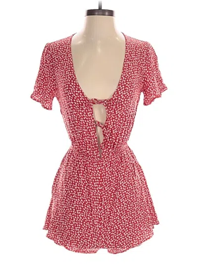 Pre-owned Asos Design Romper In Red