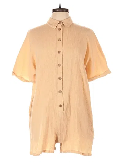 Pre-owned Asos Design Romper In Tan