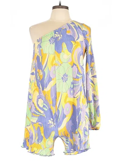 Pre-owned Asos Design Romper In Yellow