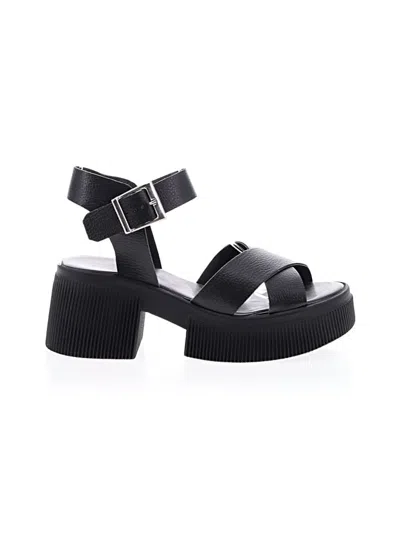 Pre-owned Asos Design Sandals In Black