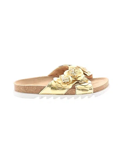 Pre-owned Asos Design Sandals In Gold
