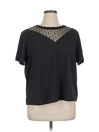 Pre-owned Asos Design Short Sleeve T-shirt In Black