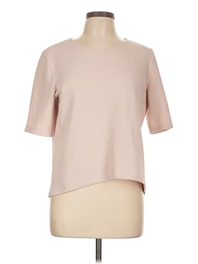 Pre-owned Asos Design Short Sleeve Top Tan Boatneck Tops