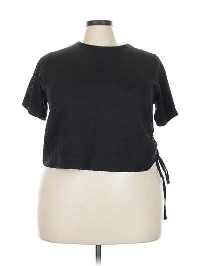 Pre-owned Asos Design Short Sleeve T-shirt In Black