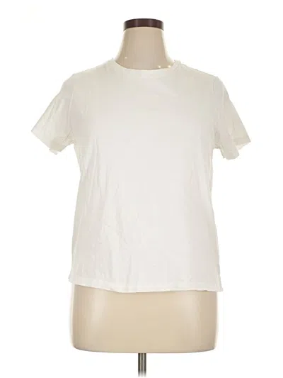 Pre-owned Asos Design Short Sleeve T-shirt In Ivory
