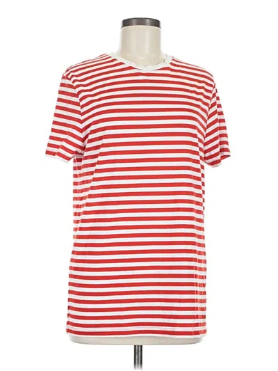 Pre-owned Asos Design Short Sleeve T-shirt In Red