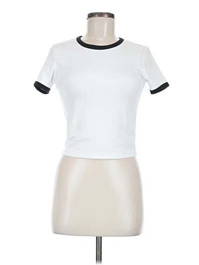 Pre-owned Asos Design Short Sleeve T-shirt In White