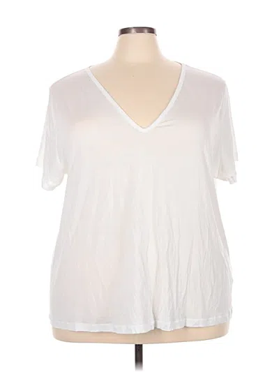 Pre-owned Asos Design Short Sleeve T-shirt In White