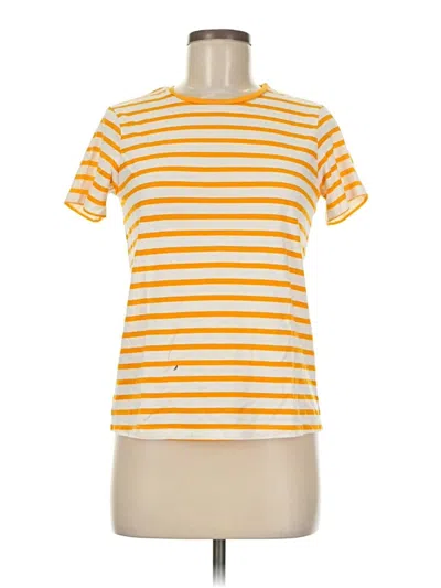 Pre-owned Asos Design Short Sleeve T-shirt In Yellow