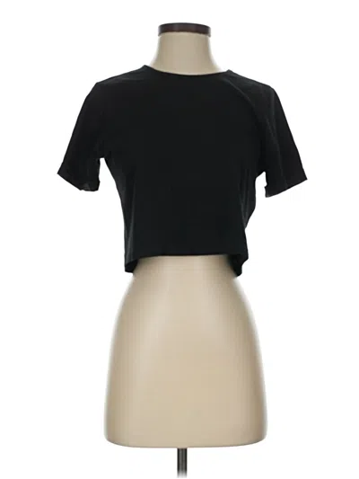 Pre-owned Asos Design Short Sleeve Turtleneck In Black