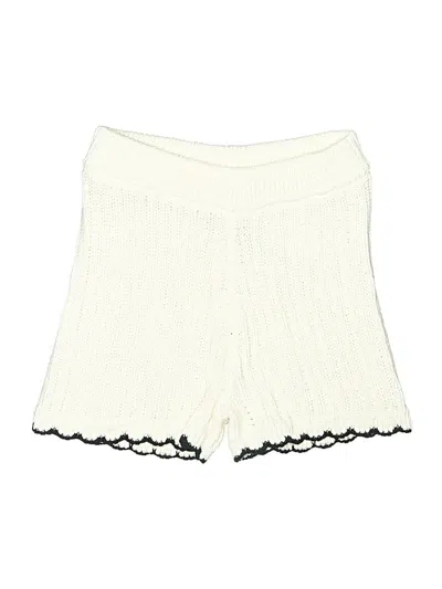 Pre-owned Asos Design Shorts In Ivory
