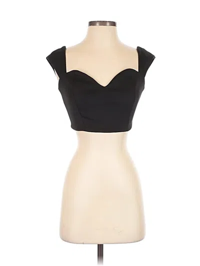 Pre-owned Asos Design Sleeveless Blouse In Black