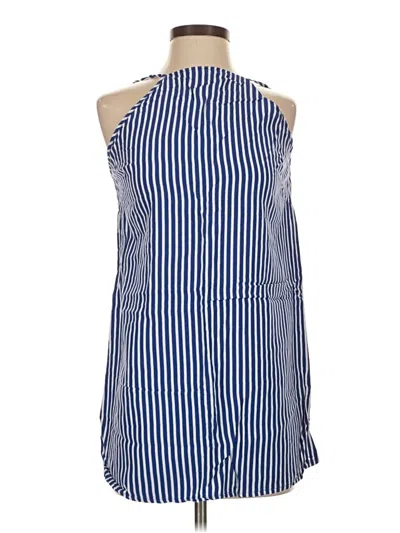 Pre-owned Asos Design Sleeveless Blouse In Blue