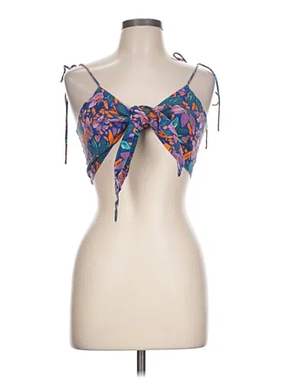Pre-owned Asos Design Sleeveless Blouse In Blue