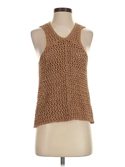 Pre-owned Asos Design Sleeveless Blouse In Brown
