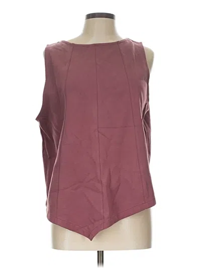 Pre-owned Asos Design Sleeveless Blouse In Burgundy