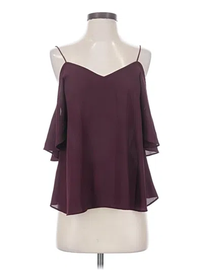 Pre-owned Asos Design Sleeveless Blouse In Burgundy
