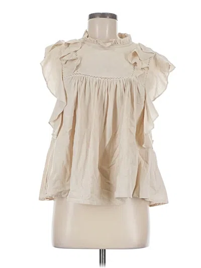 Pre-owned Asos Design Sleeveless Blouse In Ivory