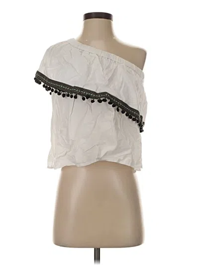 Pre-owned Asos Design Sleeveless Blouse In White