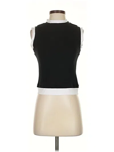 Pre-owned Asos Design Sleeveless T-shirt In Black