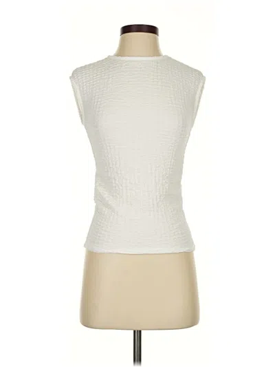 Pre-owned Asos Design Sleeveless T-shirt In White