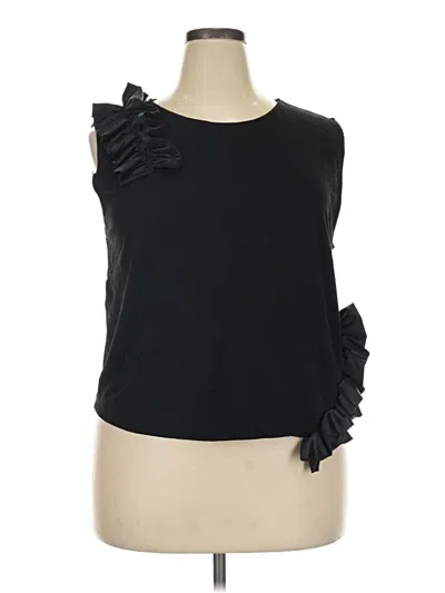 Pre-owned Asos Design Sleeveless Top Black One Shoulder Neckline Tops